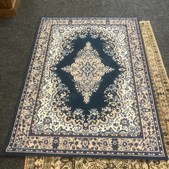 Blue & Beige Coloured Mat. 169 x 120cm