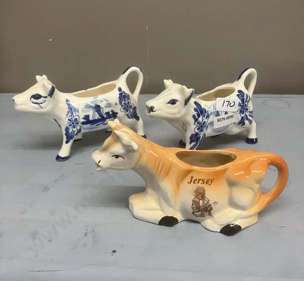 Vintage Delft Cow Creamers & Jersey Cow Creamer Image 1++