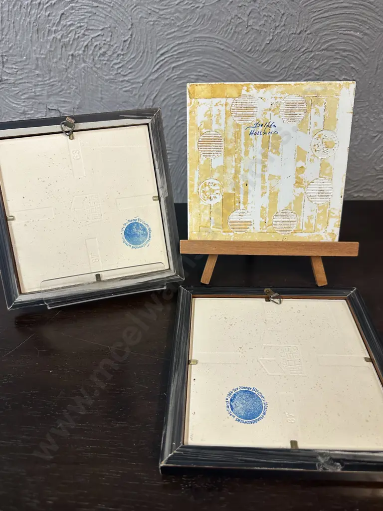 Selection Of Hand Painted Delft Tiles  Image 1++