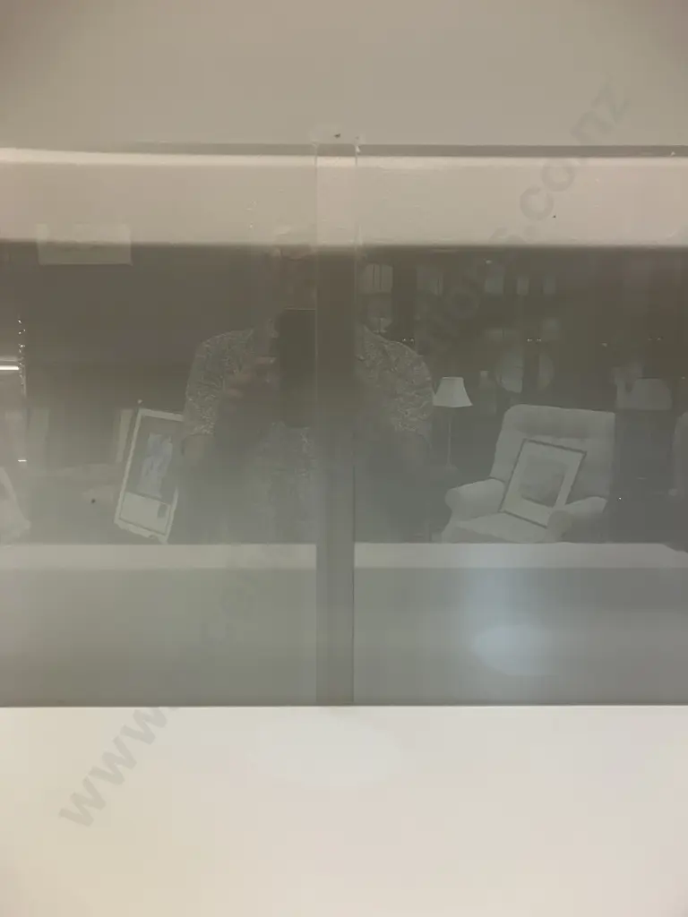 Glass Double Door Display Cabinet. H162 W81 D39.5cm Image 1++
