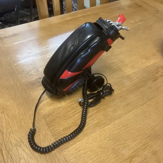Vintage Golf Bag & Clubs Push Button Telephone