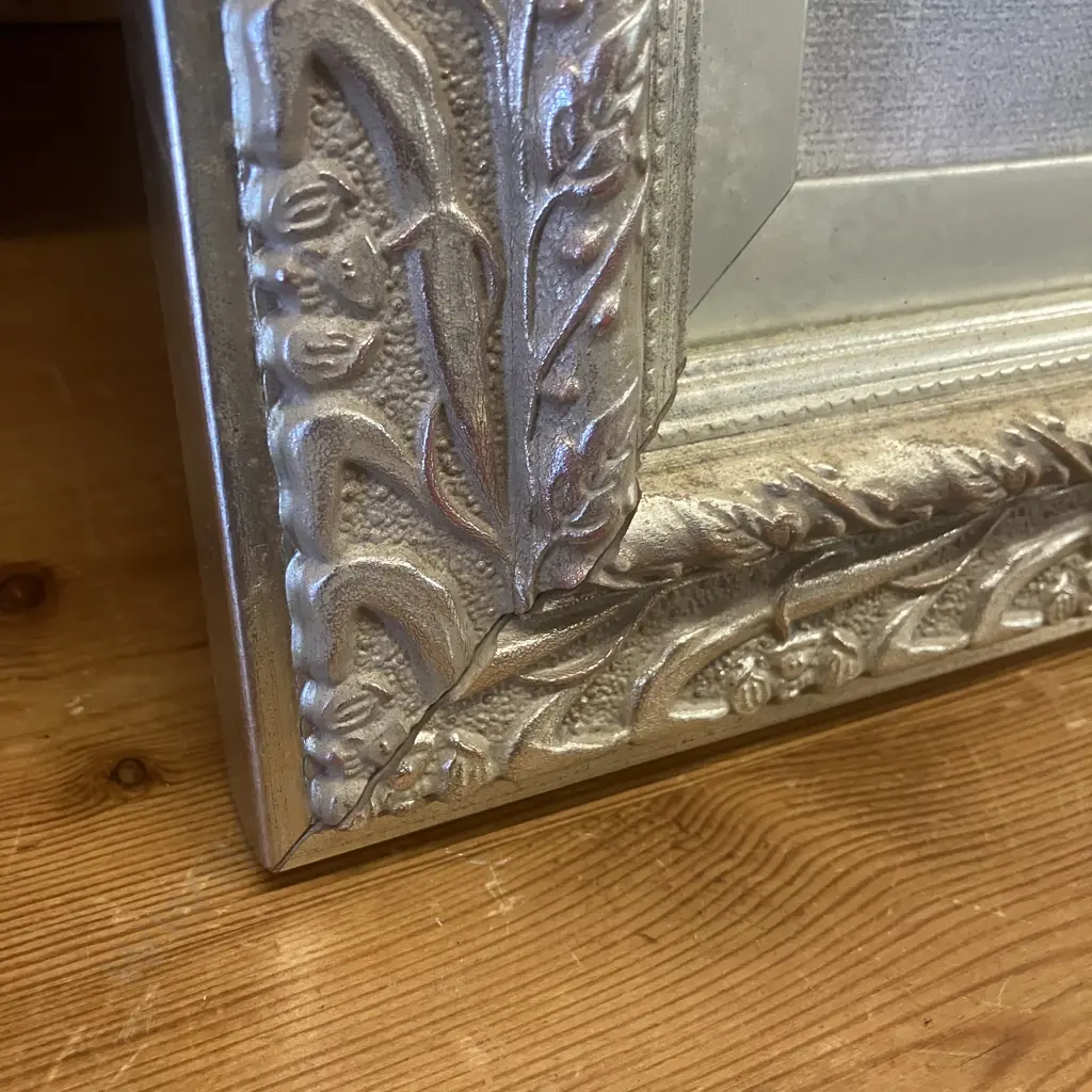 Vintage Ballerina Artwork In Ornate Silver Colour Frame. 53 x 43cm Image 1++