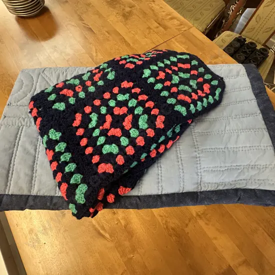 Coverlet & Crochet Blanket 