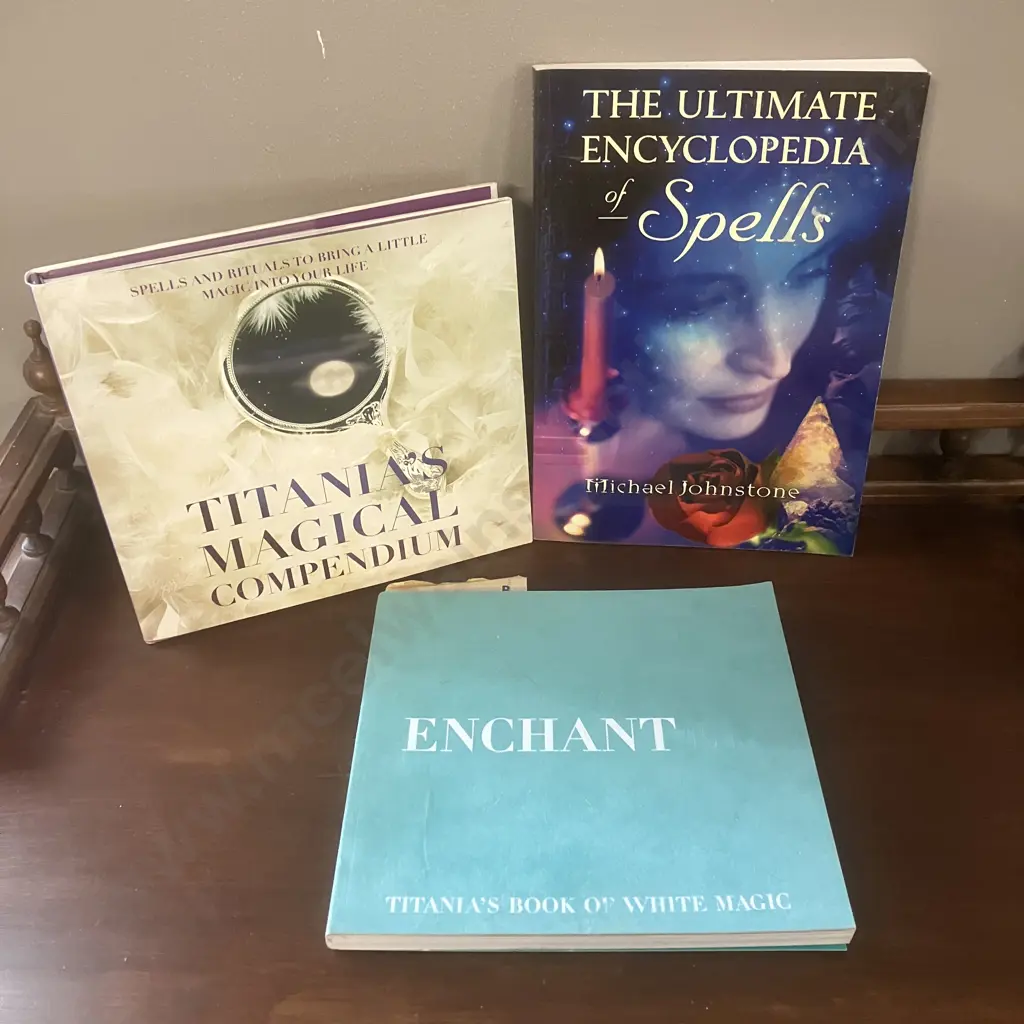 Titania's Magical Compendium, Enchanted And Michael Johnstone The Ultimate Encyclopedia of Spells Image 1++