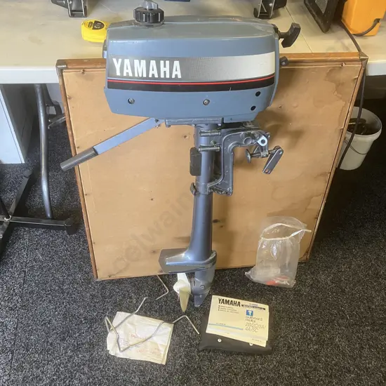 Yamaha 2C Outboard Motor S/N 014789 (20/12/88) With Manual, Tools Etc