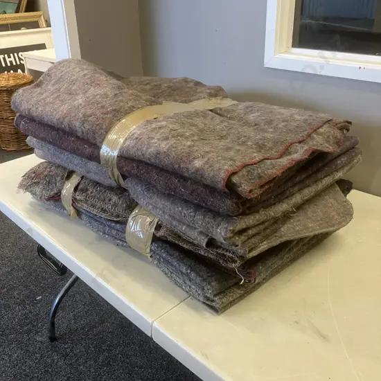 Lot of Ten Furniture Blankets