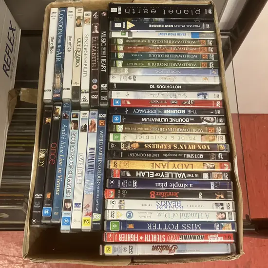 Box lot 41 DVD's