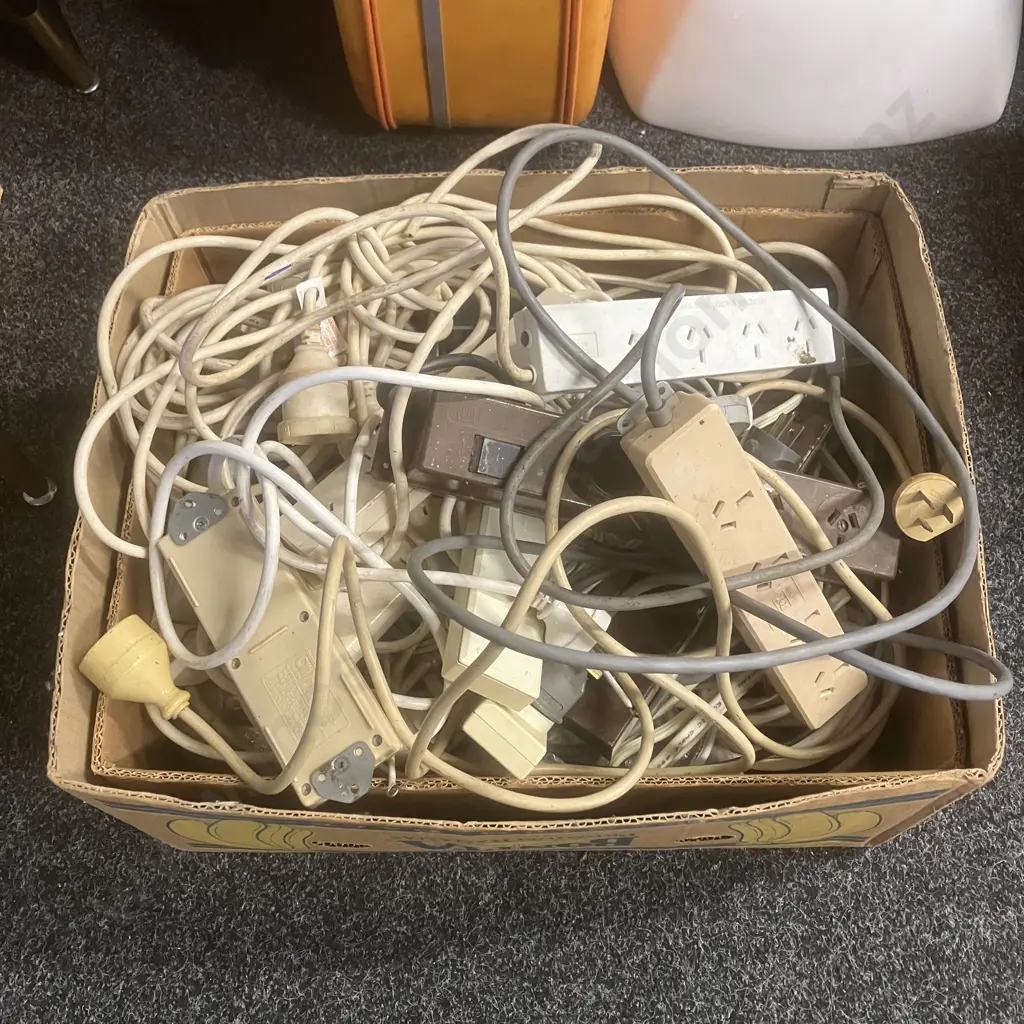 Box Lot Leads & Power Boards Etc Image 1++