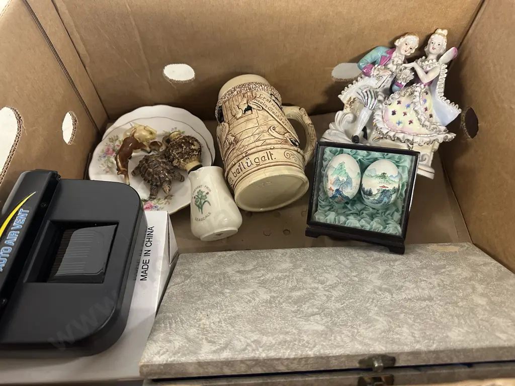 Assorted China Items Including Figurine, Beer Steins Etc (as found)  Image 1++