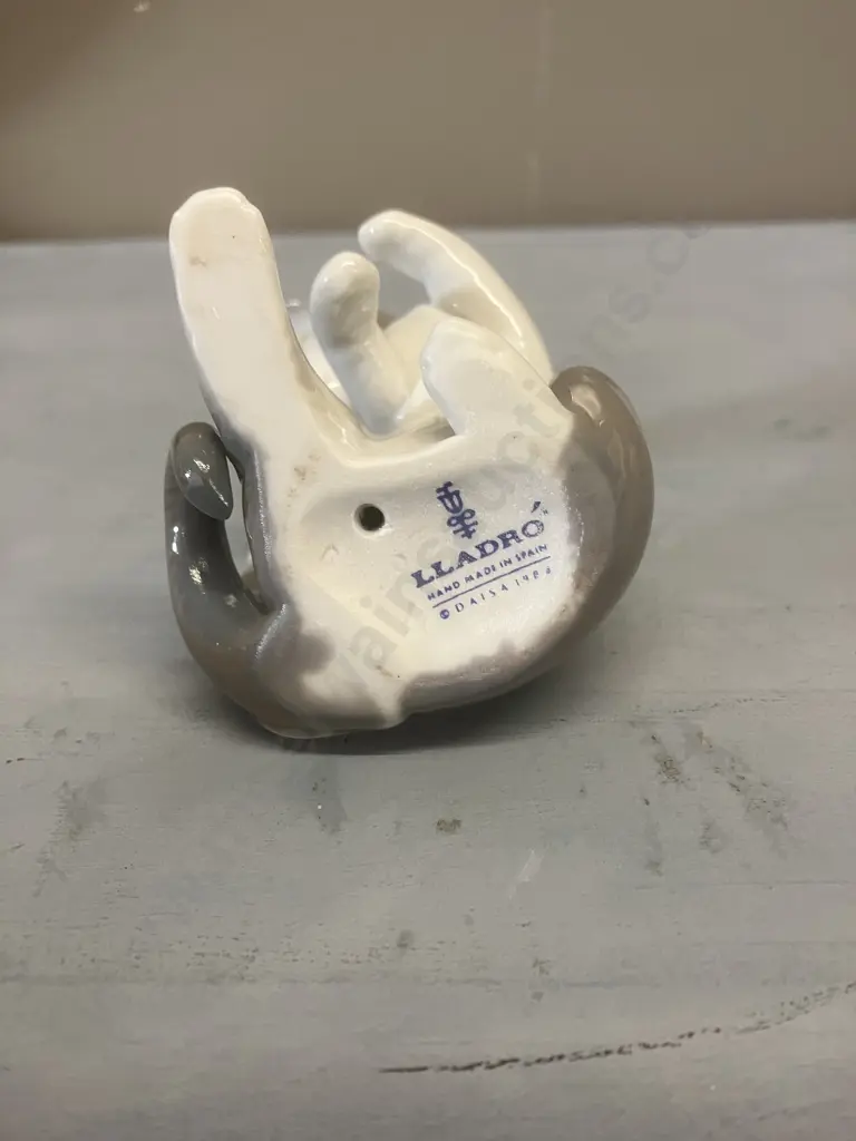 Lladro Figurine "Cat And Mouse" Porcelain Figurine #5236, Issued 1984. H8cm Image 1++