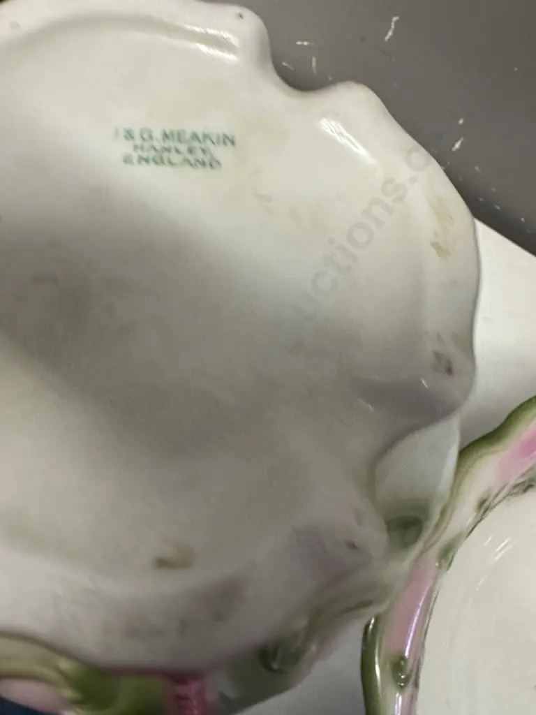 Vintage J&G Meakin Jug & Bowl Floral Detail Image 1++