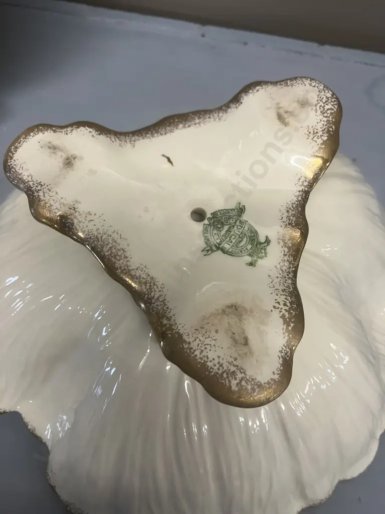 Vintage Crown Ducal Floral Display Footed Bowl & Plate c1940s Image 1++