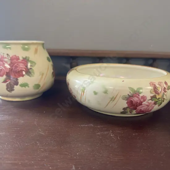 Hanley Planter/Vase & Round Bowl