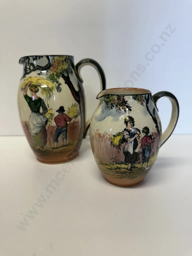 Vintage Royal Doulton 'The Gleaners' Jugs Image 1++