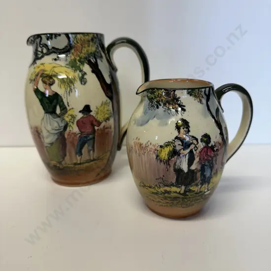 Vintage Royal Doulton 'The Gleaners' Jugs