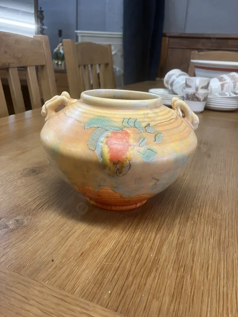 Vintage Beswick Art Deco Hare And Hounds Vase #396 c1930's. Indented & Stamped To Base Image 1++