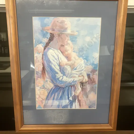Corinne Hartley 'Mothers Love' Framed Print. 49 x 37.5cm