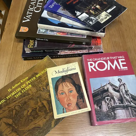 Selection Of Vintage Books Including Vatican City, National Portrait Gallery Etc