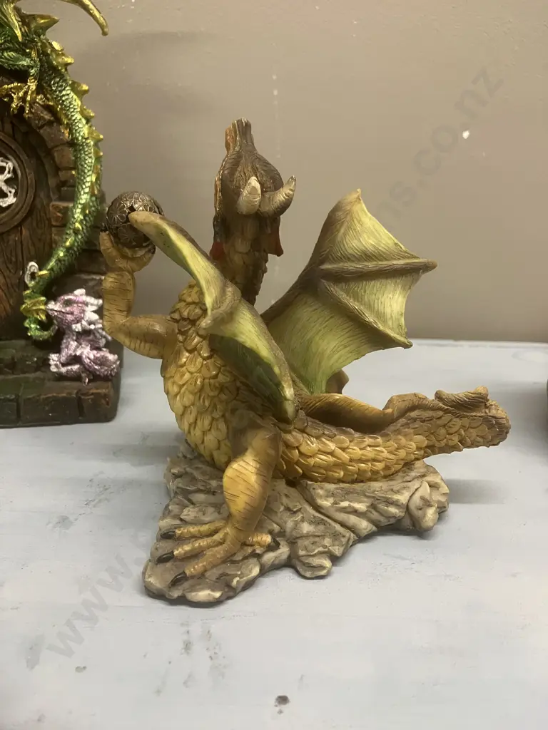 Lot of Three Dragon Ornaments Image 1++