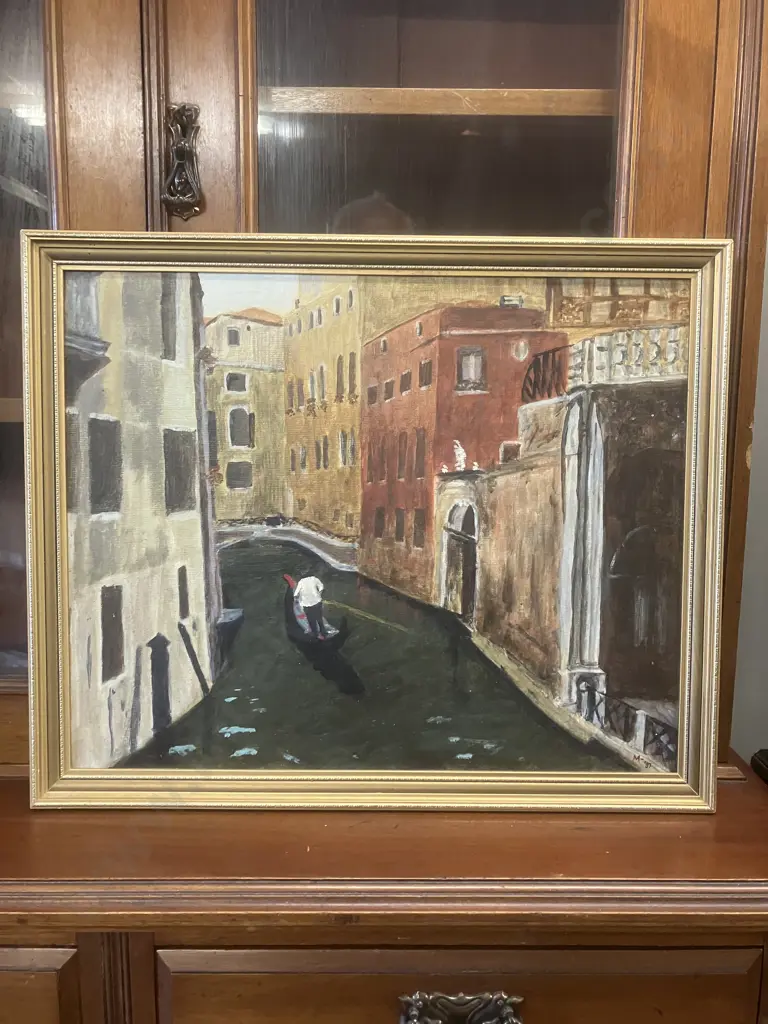 Venice Scene Original Painting. 45 x 55cm Image 1++