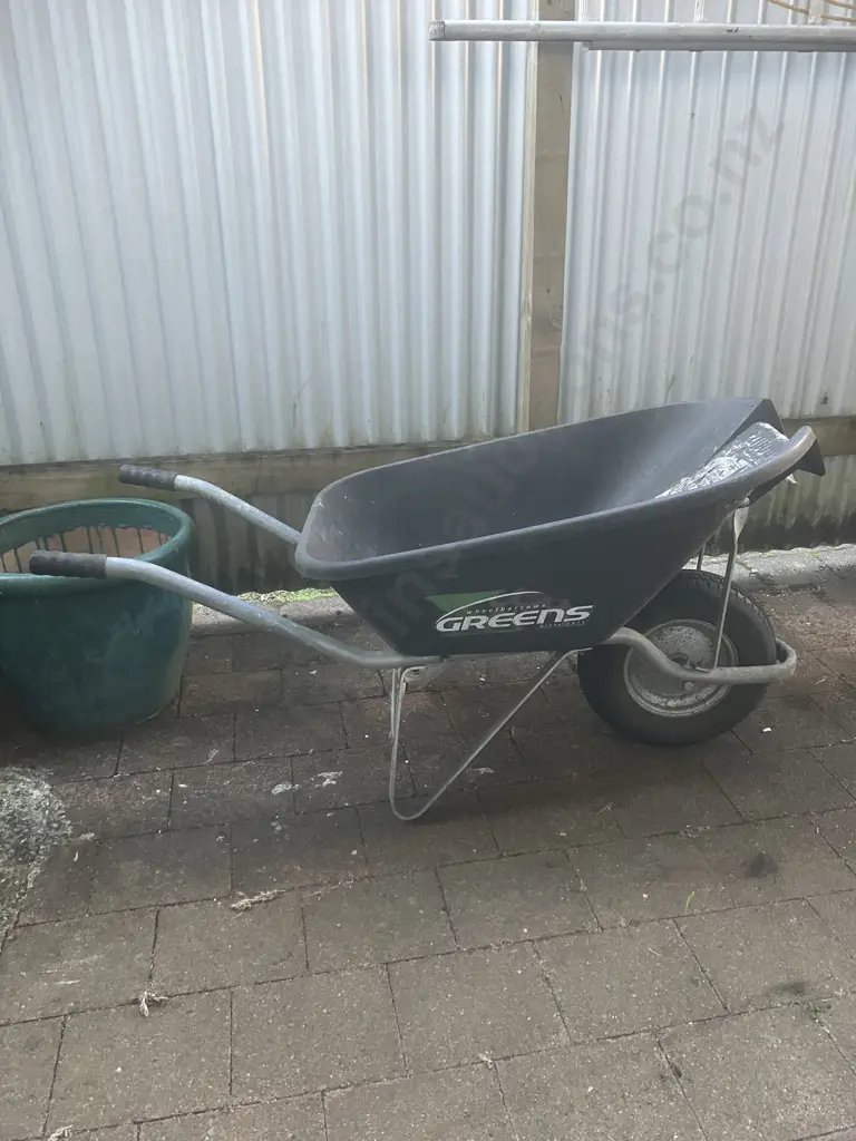 Greens Ezipour Wheelbarrow, 72 Litre, Black Image 1++