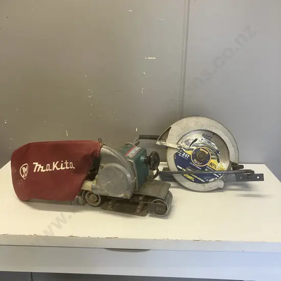 Makita 9900 760W Belt Sander & Makita 5008B 210mm Circular Saw