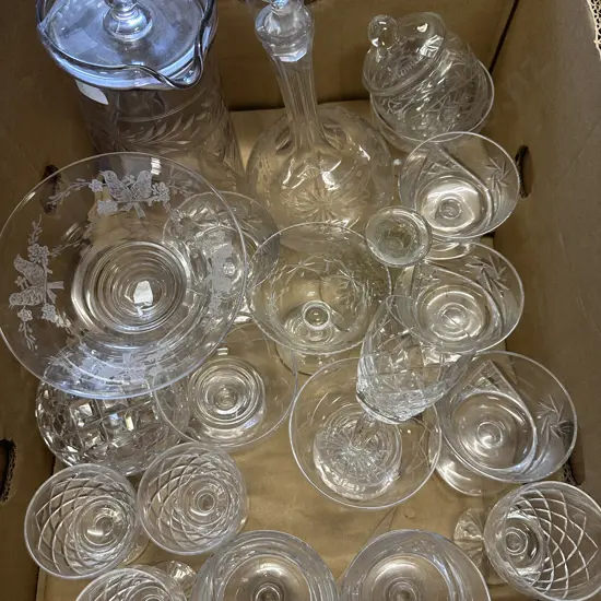 Selection Of Crystal Ware
