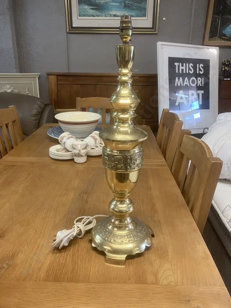 Brass Table Lamp. H60cm Image 1++