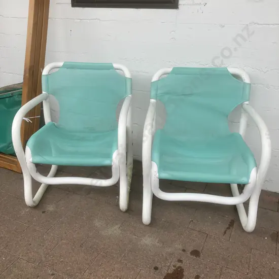 Pair Of Komar Polycane Leisure Furniture Outdoor Chairs