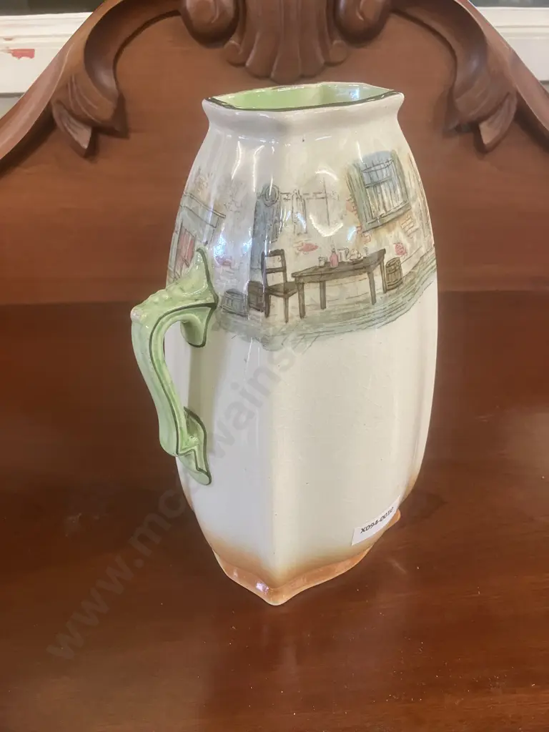 Rare Early Royal Doulton Dickens Ware 'The Artful Dodger' 7479 Double Handled Vase D2973. H22cm Image 1++