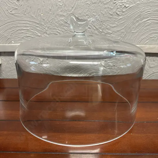 Nood Birdie Clear Glass Cake Dome 30cm.