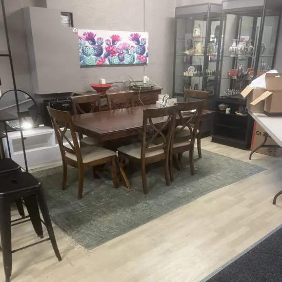 LUCA Green Toned Area Rug. 296 x 198cm