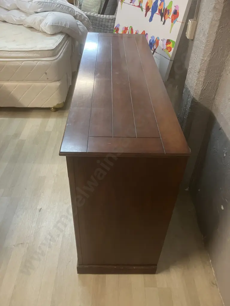 Buffet - 2 Drawers With Ridge Fronts, 3 Doors, Metal Handles. H90 W150 D45.5cm Image 1++