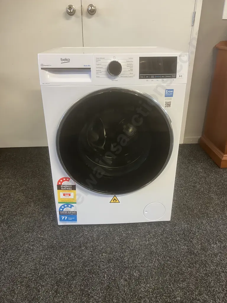 Beko 9kg Autodose Front Load Washing Machine Model BFLB902ADW (Purchased New 22/11/2025) Image 1++