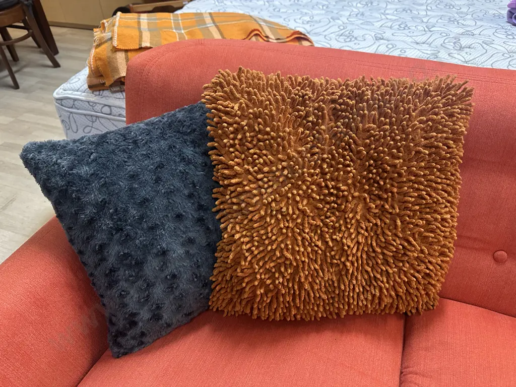 Orange & Blue Cushions Image 1++