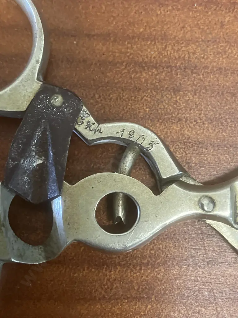 Rare Edwardian Cigar Scissors - Multi Tool c1905 Image 1++