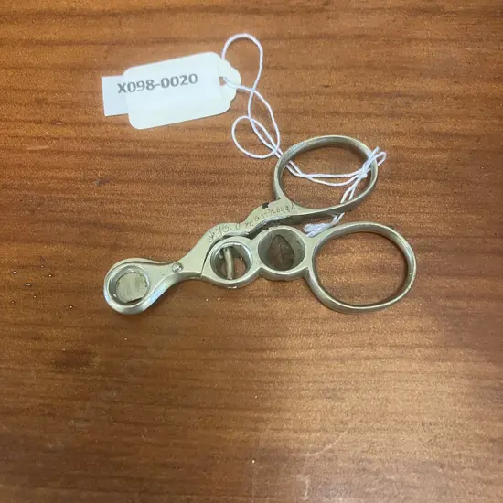 Rare Edwardian Cigar Scissors - Multi Tool c1905