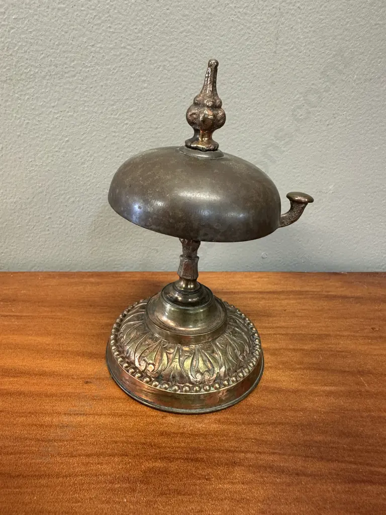 Victorian Style Copper Counter Top Reception Bell Image 1++