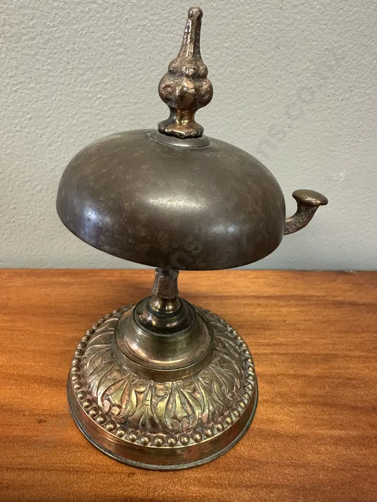 Victorian Style Copper Counter Top Reception Bell Image 1++