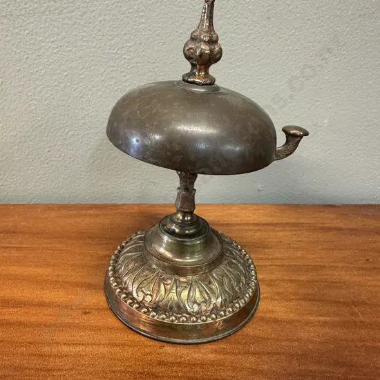 Victorian Style Copper Counter Top Reception Bell