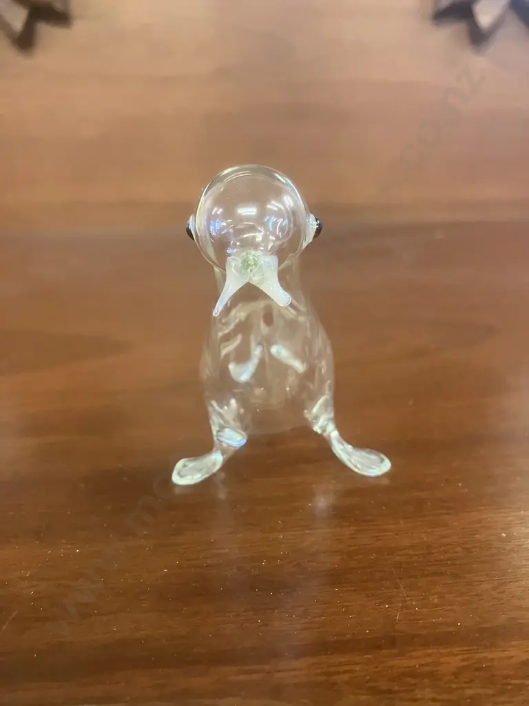 Rare Collectable Creme De Cacao Blown Glass Walrus Miniature Liquor Bottle Image 1++