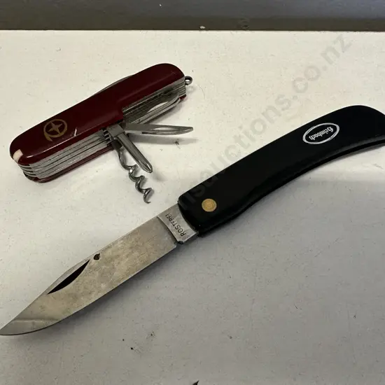 Heimbach Folding Knive & Diamond Superior Star-in-Q "Swiss Army Knife" Style Knife