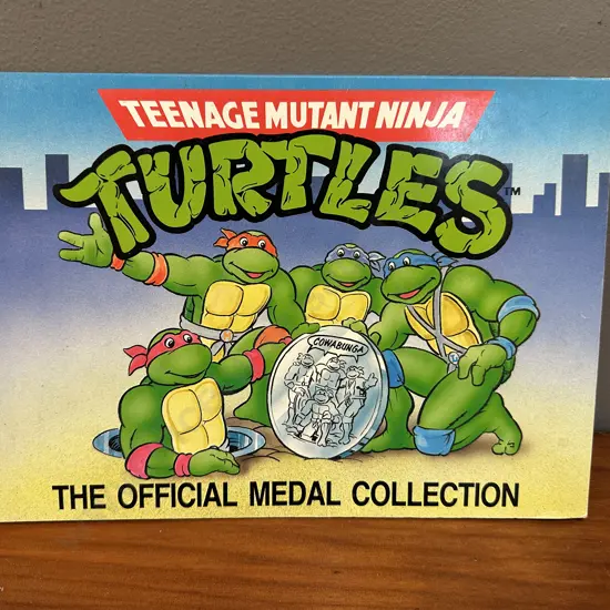 Vintage Official Medal Collection 1990 Teenage Mutant Ninja Turtles