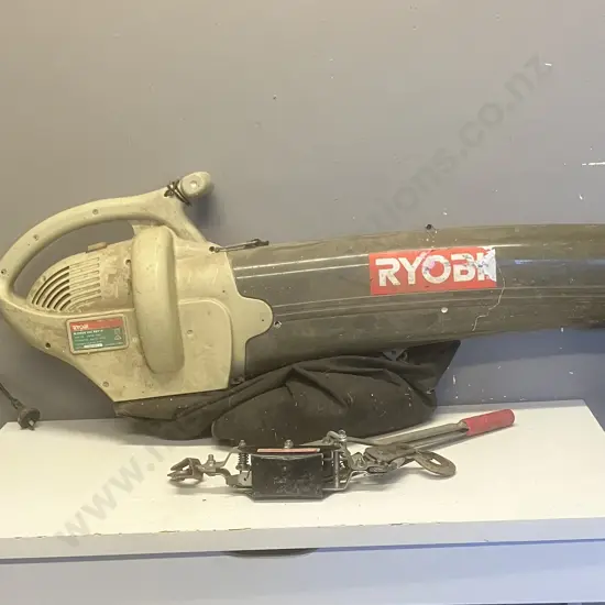 Ryobi Blower Vac 1800W & Hand Cable Puller