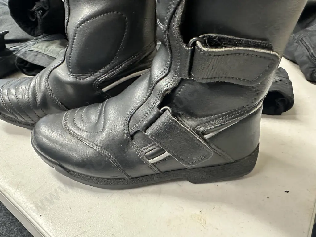 Dririder Motor Bike Jacket & Pants Size Small With Pair Of Prexport Boots Italian Made  Image 1++