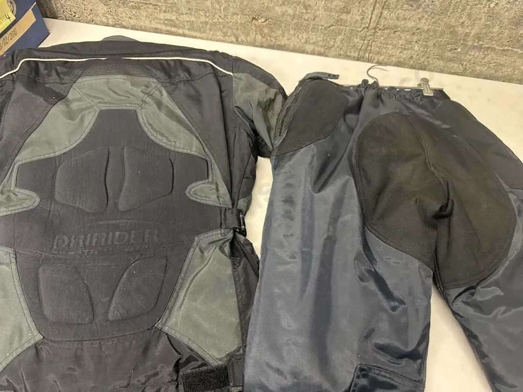 Dririder Motor Bike Jacket & Pants Size Small With Pair Of Prexport Boots Italian Made  Image 1++