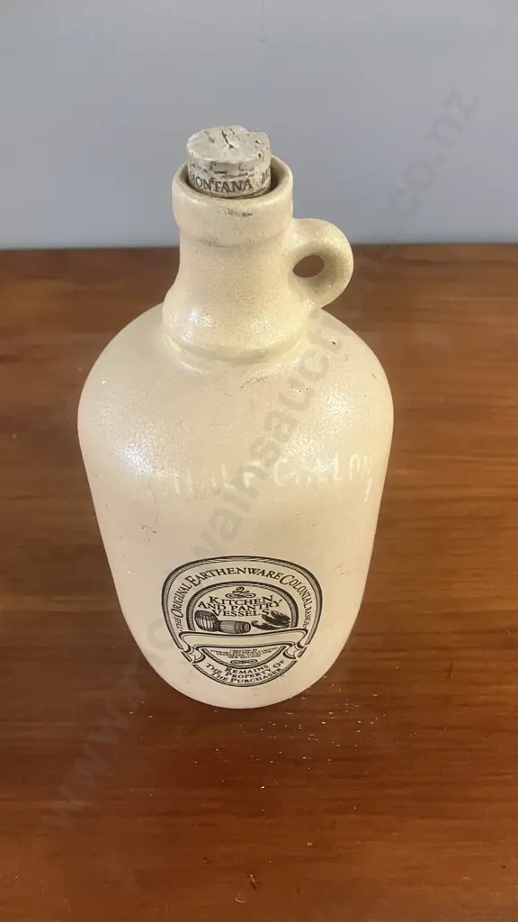 Stewart Pottery Earthenware Half Gallon Bottle. H23cm Image 1++