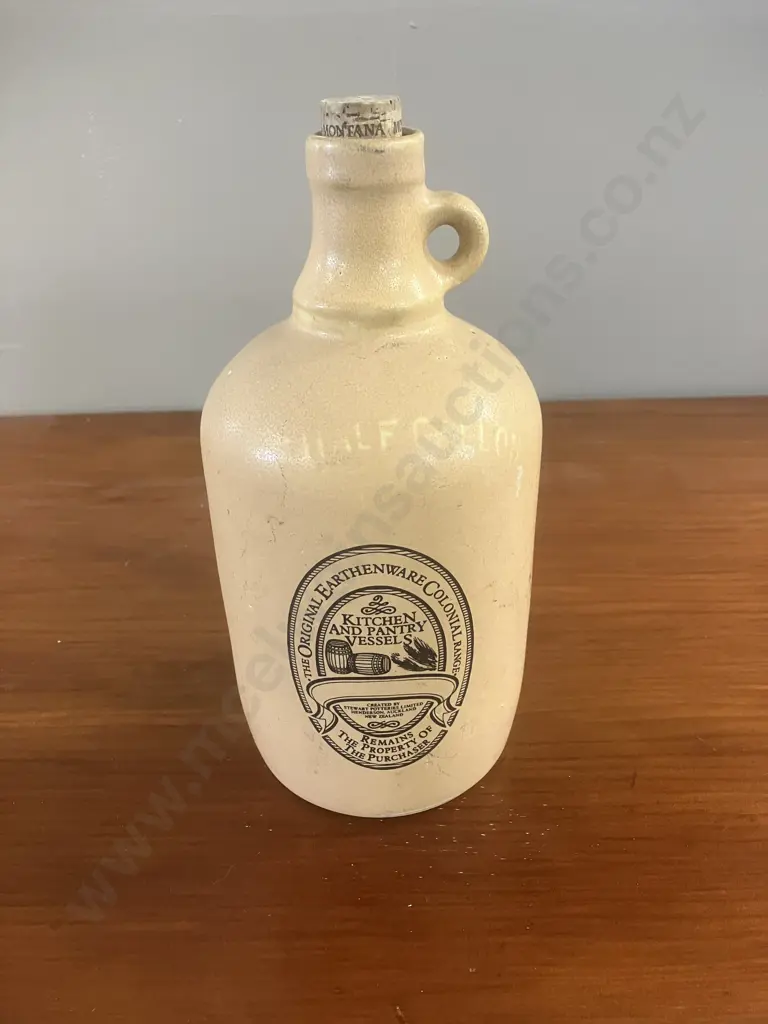 Stewart Pottery Earthenware Half Gallon Bottle. H23cm Image 1++