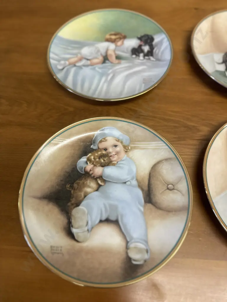 Assorted Collectors Plates 'The Hamilton Collection' Based On Original Art By Bessie Pease Cutmann Image 1++