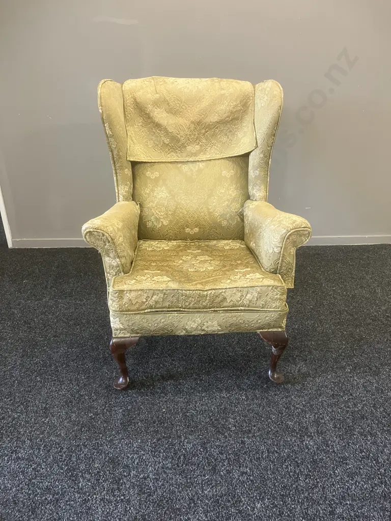Antique Wingback Armchair Image 1++